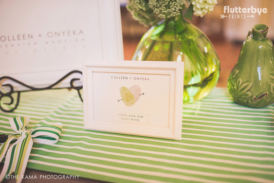 Sing Our Guest Book sign  spring green wedding idea