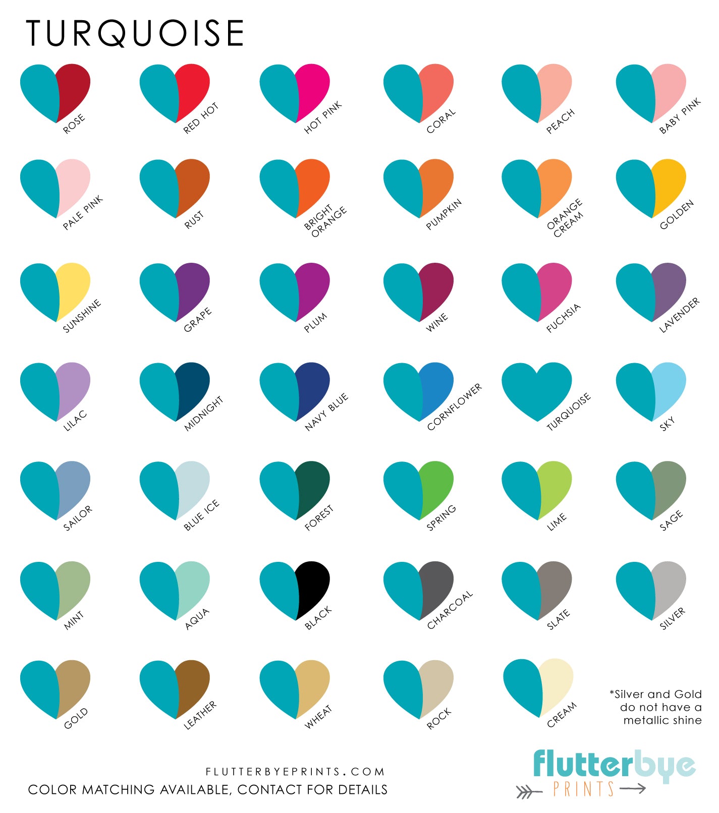 Turquoise – Flutterbye Prints