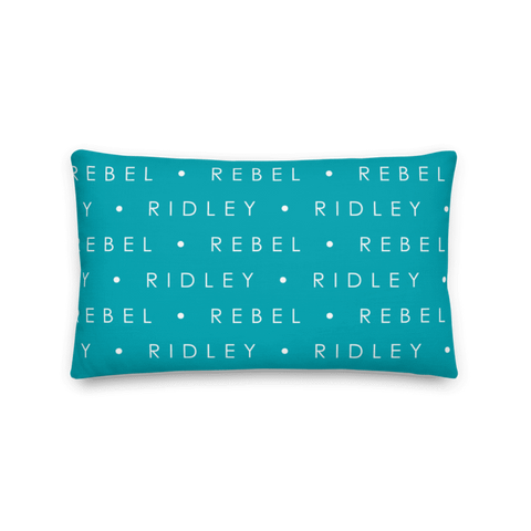 Back side of Personalized 20x12-inch throw pillow showcasing custom paw prints from various beloved pets.