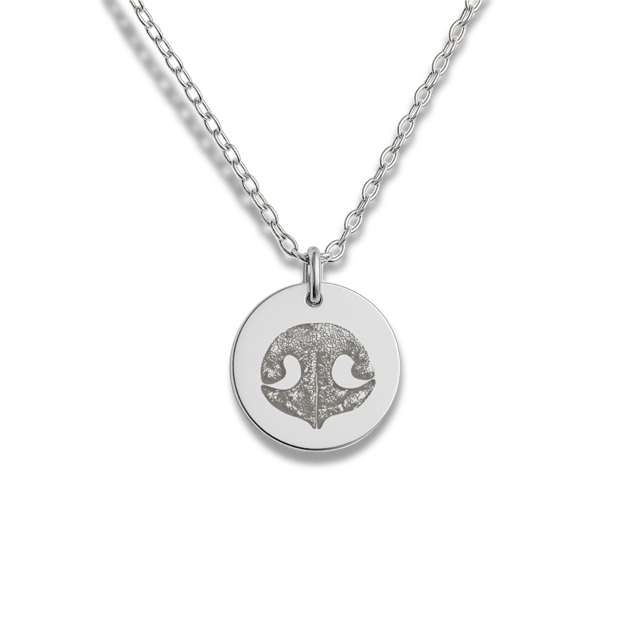 Dog nose print jewelry in silver