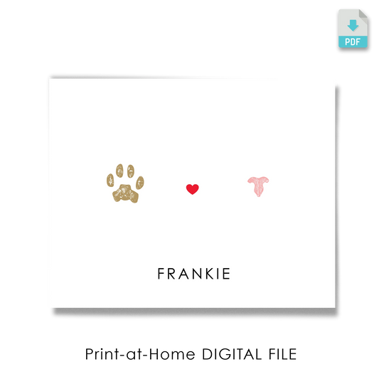 pet paw and nose digital file download for printing at home or tattoo art