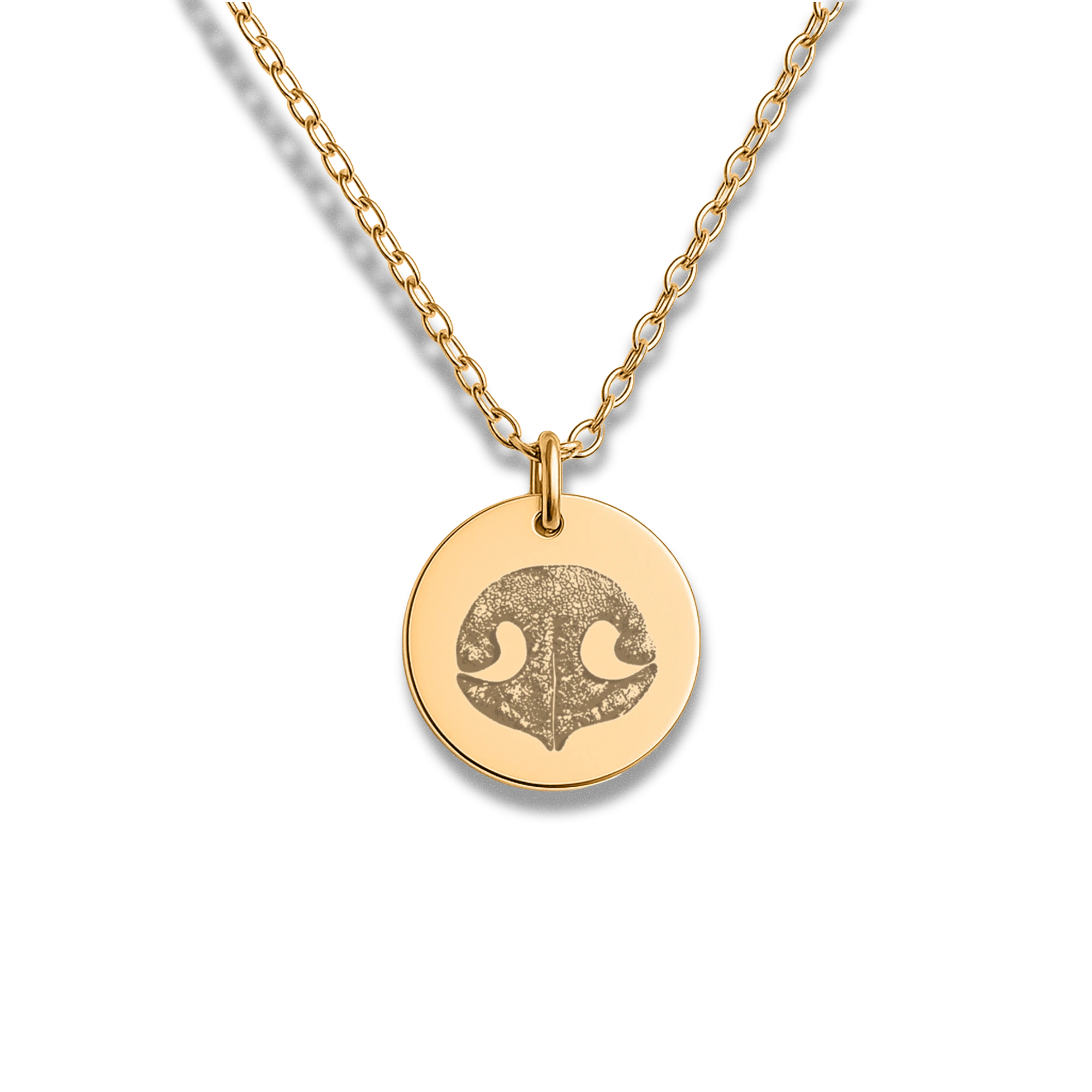 Pet Nose Print Coin Necklace