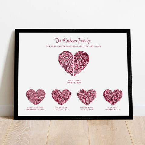 Fingerprint Family Art