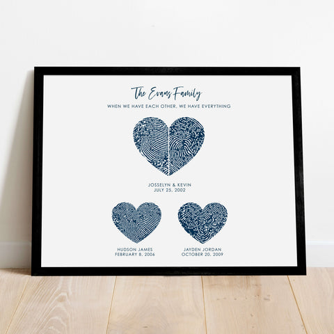 Fingerprint Family Art