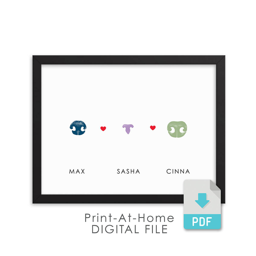 print at home digital file for pet nose prints