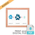 multiple pet print bundle print with digital file download