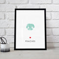 Custom Pet Nose Print Memorial Art