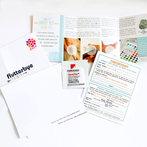 Contents of Inkless Fingerprint Kit