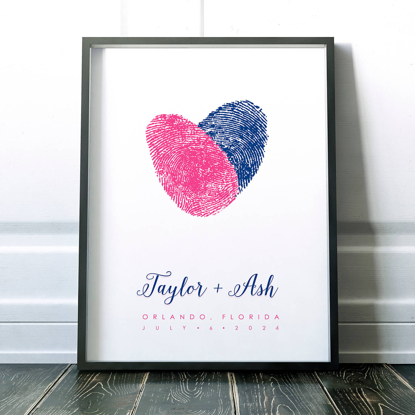 Thumbprint Wedding GuestBook Alternative Non-traditional guest book idea for wedding
