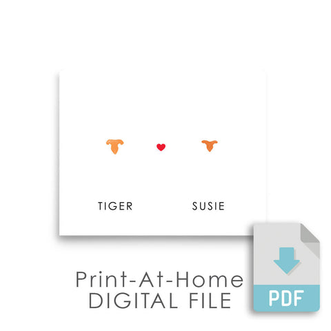 Digital File - Multiple Nose Prints Artwork - Flutterbye Prints