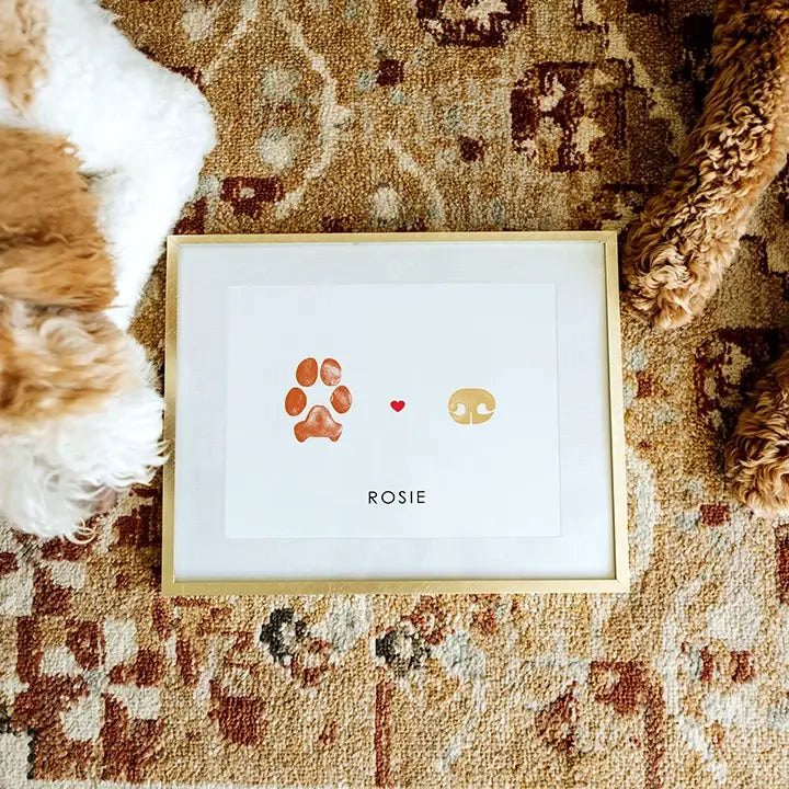 Pet Paw and Nose Print Keepsake Pet Loss Memorial Gift Idea