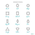 gemstone choices for wedding welcome sign guest book