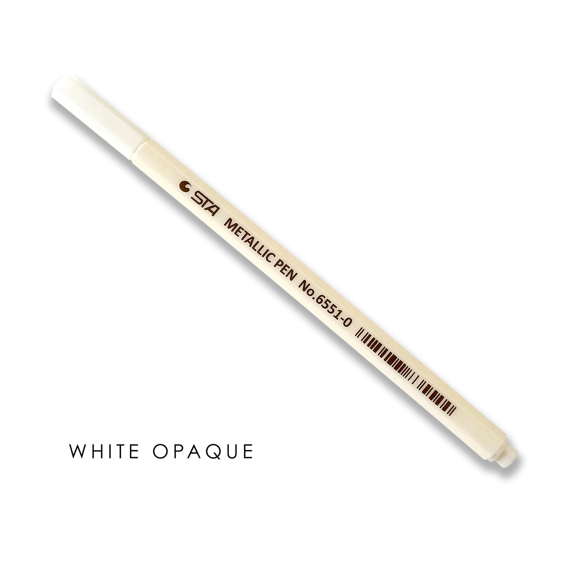 White opaque STA marker for guest book
