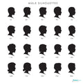 Classic Men Silhouettes Male Cameos