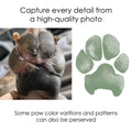 How a photo of a dog paw can be used to capture a detailed and accurate dog paw print impression