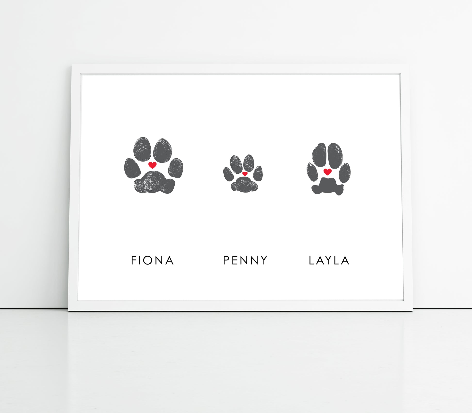 Dog paw print art fur babies memorial paws