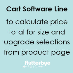 * Cart Software calculation for Size/Upgrade Selections made on product page