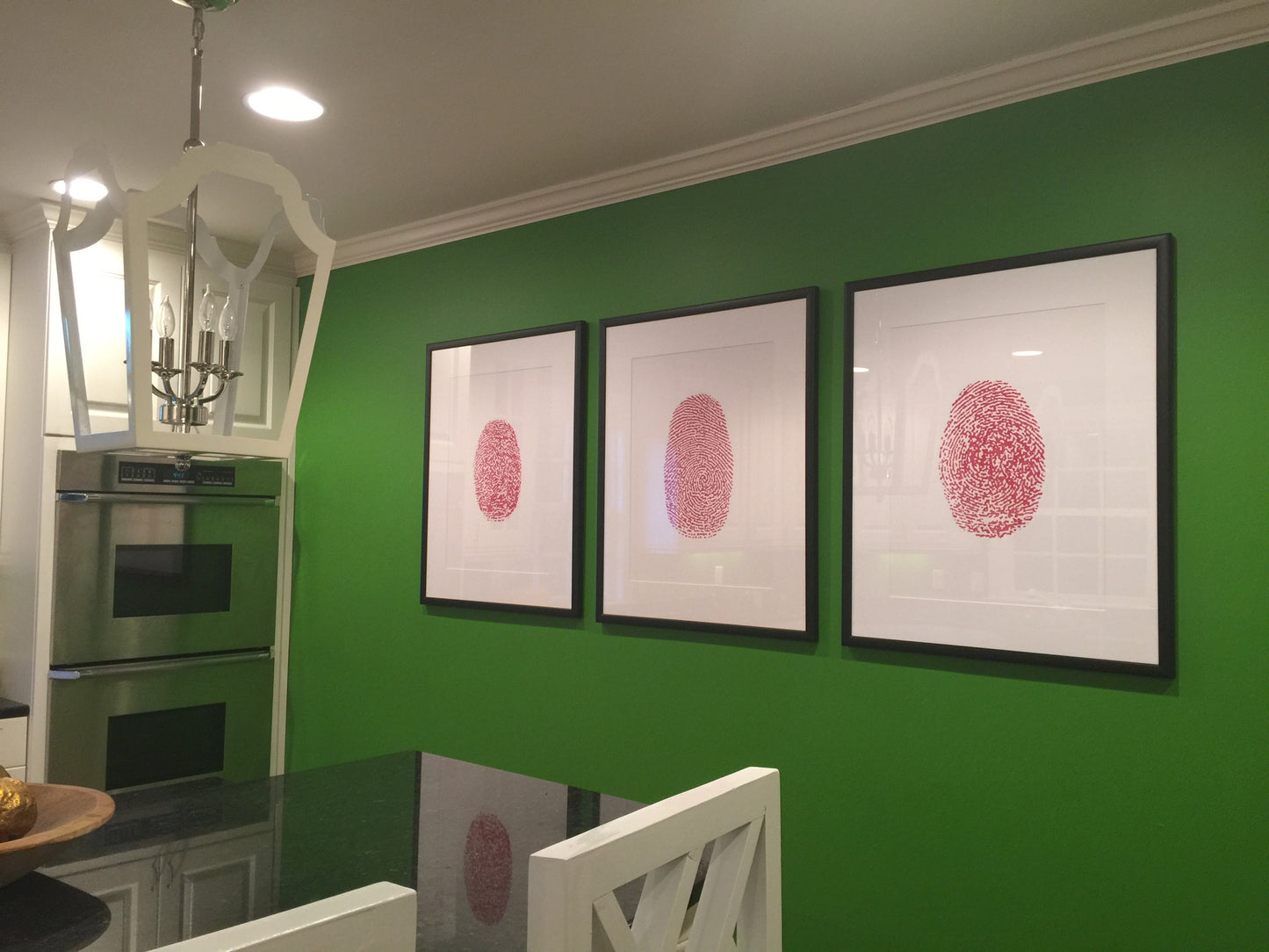 Thumbprint art for modern home decor